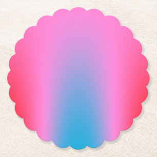 Dessous-de-verre En Papier Ombre profondément Magenta rose à rouge et bleu Au