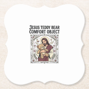 Dessous-de-verre En Papier Ours en peluche Jésus Objet de confort Ours en pel