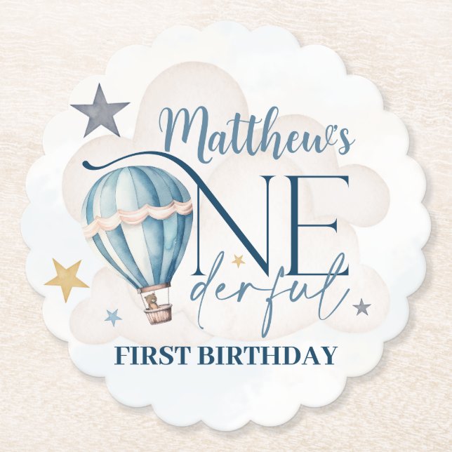 Dessous-de-verre En Papier Ours personnalisé dans un Dessous de verre de papi (Devant)