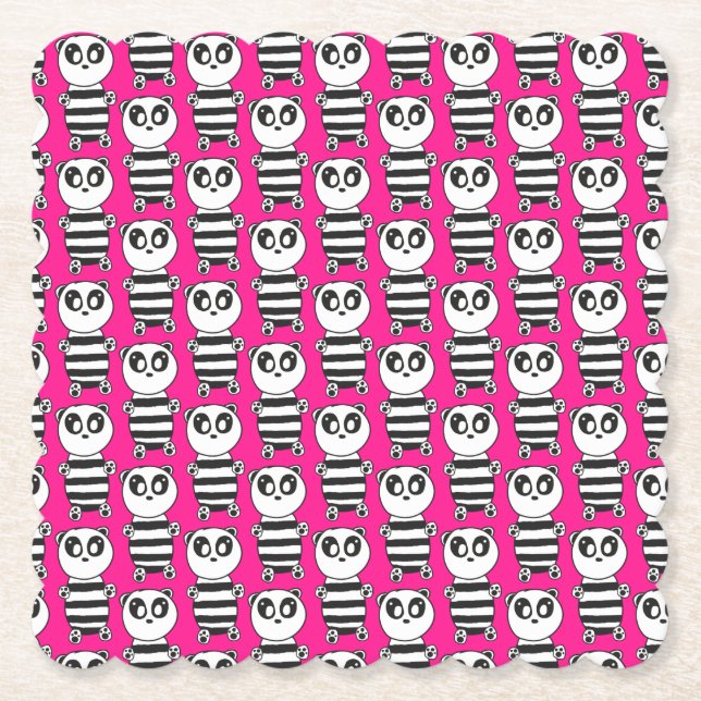 Dessous-de-verre En Papier Panda Kids (Devant)
