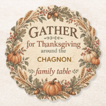 Papier personnalisé pour Thanksgiving de style fer