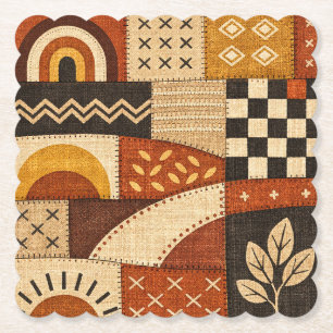 Dessous-de-verre En Papier Patchwork Moderne Cosy