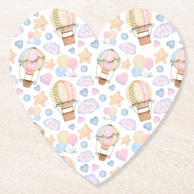 Dessous-de-verre En Papier Patters de Whimsical Watercolor (Devant)