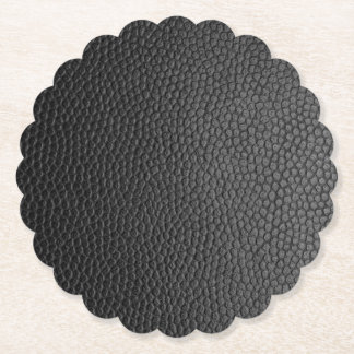 Dessous-de-verre En Papier Peau de serpent noir