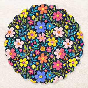 Dessous-de-verre En Papier Peinture numérique florale motif fleurs
