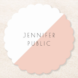 Dessous-de-verre En Papier Personnalisé tendance moderne élégant Modèle simpl