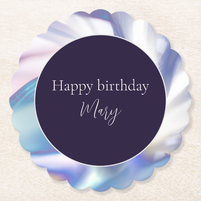 Dessous-de-verre En Papier Pétales à souffler Dessous de verre papier personn (Devant)