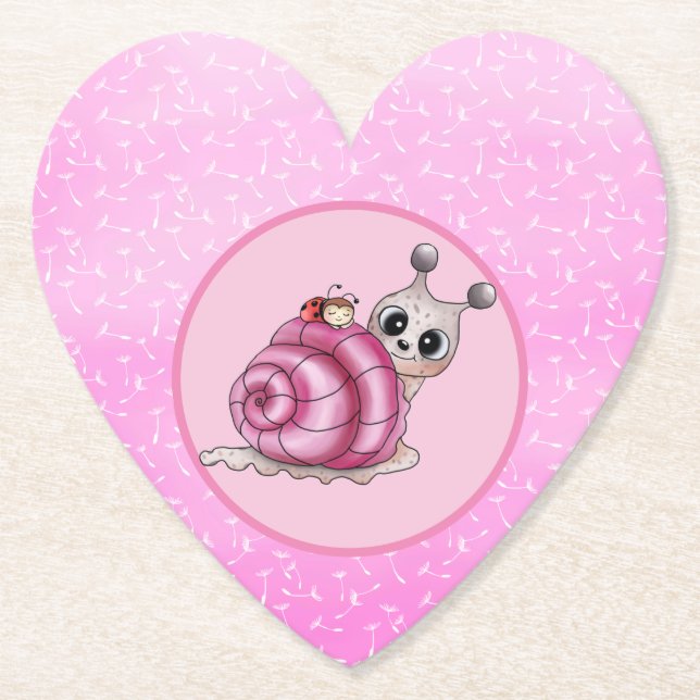 Dessous-de-verre En Papier petits escargots (Devant)