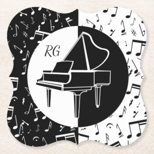 Dessous-de-verre En Papier Piano-amateur personnalisé