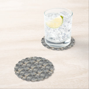 Dessous-de-verre En Papier Pierre poreuse Motif facturé