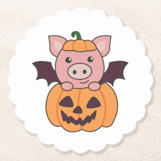 Dessous-de-verre En Papier Pig Halloween