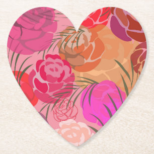 Dessous-de-verre En Papier Pink plants