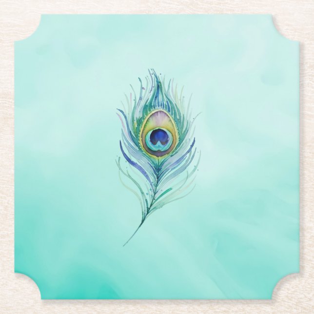 Dessous-de-verre En Papier Plume (Devant)