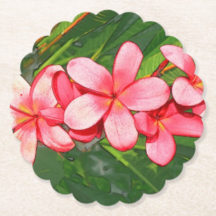 Dessous-de-verre En Papier Plumerias