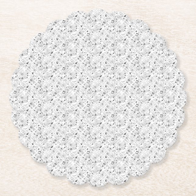 Dessous-de-verre En Papier point Design Neuf (Devant)