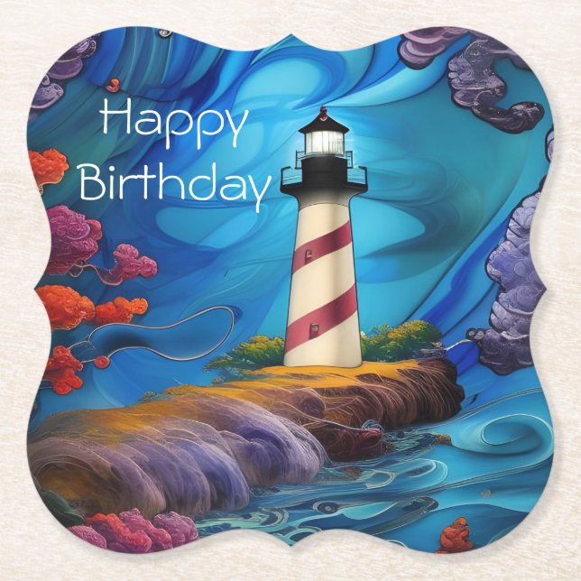 Dessous-de-verre En Papier Point phare (Devant)