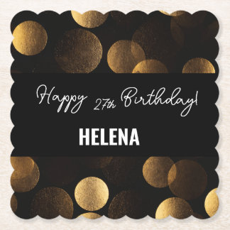 Dessous-de-verre En Papier Points d'or