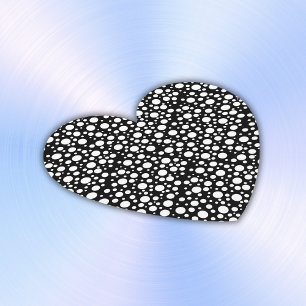 Dessous-de-verre En Papier Pois blancs sur noir