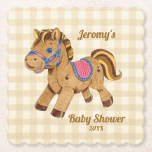 Porte-verre Poney Baby Shower