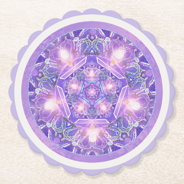 Dessous-de-verre En Papier Pourpre W1 (Devant)