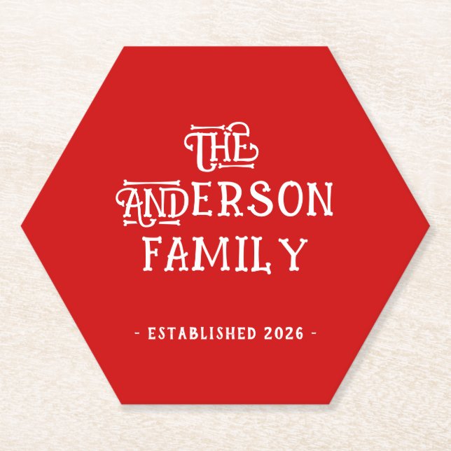 Dessous-de-verre En Papier Première maison typographie année de pendaison de  (Devant)