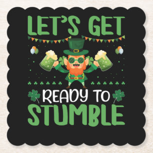 Dessous-de-verre En Papier Préparons-nous à trébucher