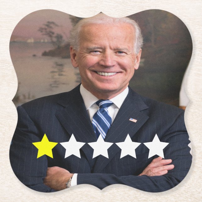 Dessous-de-verre En Papier Président Joe Biden Approbation (Devant)