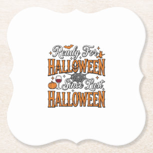 Dessous-de-verre En Papier Prêt pour Halloween Vintage Gravure Design de T-Sh