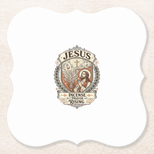 Dessous-de-verre En Papier Prière d'encens de Jésus montant Prière d'encens d