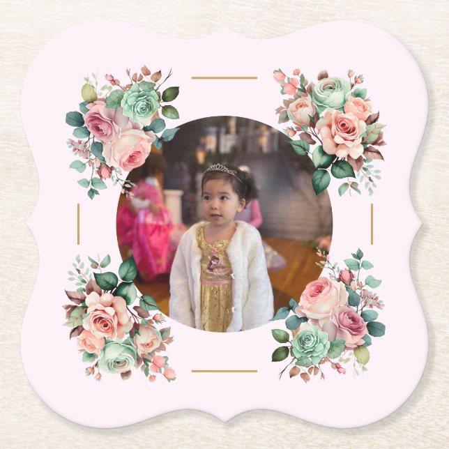 Dessous-de-verre En Papier Princess Garden Tea Party (Devant)