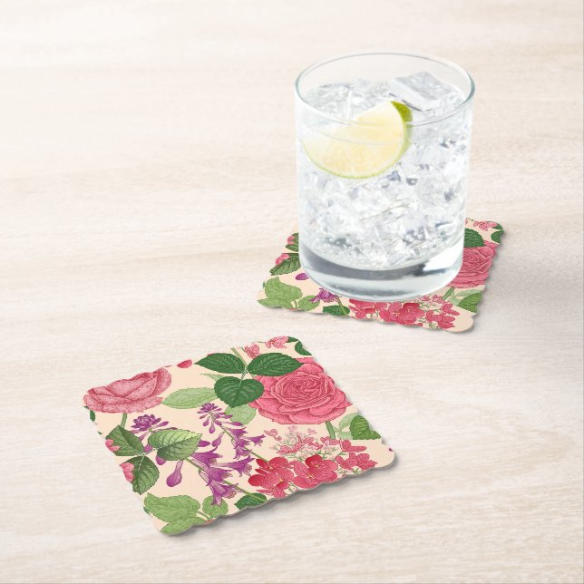 Dessous-de-verre En Papier printemps (En situation)