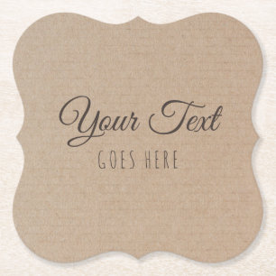 Dessous-de-verre En Papier Produit Artisanal Vintage Simple Tendance Papier K