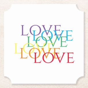 Dessous-de-verre En Papier RAINBOW LOVE Bicket Dessous de verre papier