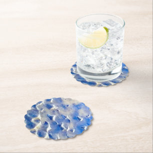 Dessous-de-verre En Papier Réflexions bleu ciel et océan