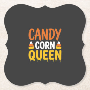 Dessous-de-verre En Papier Reine Candy Corn Graphique Halloween_1