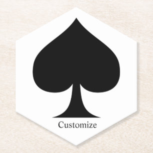 Dessous-de-verre En Papier Reine noire de Spades Thunder_Cove