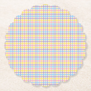 Dessous-de-verre En Papier Ressort Plaid dans le jardin