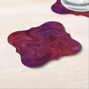Dessous-de-verre En Papier Riche Fleur de Vigne Bio Violet
