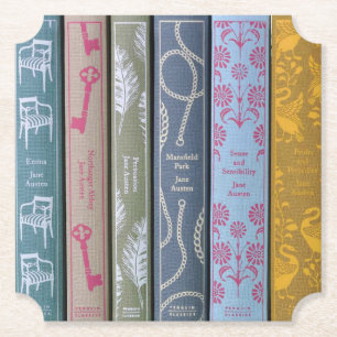Dessous-de-verre En Papier Romans de Jane Austen 