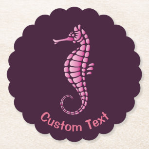 Dessous-de-verre En Papier Rose de Seahorse
