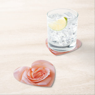 Dessous-de-verre En Papier Rose florale rose élégante