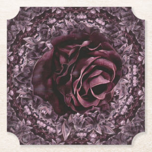 Dessous-de-verre En Papier Rose Mandala