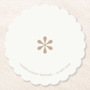 Dessous-de-verre En Papier Sable Beige Coasters Papier Couple Chic Simple