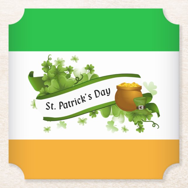 Dessous-de-verre En Papier  Saint-Patrick  (Devant)