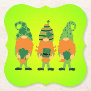 Dessous-de-verre En Papier Saint Patrick's Day Grnomes-59065