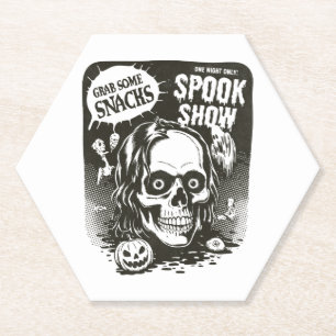 Dessous-de-verre En Papier Salon vintage Halloween Spook