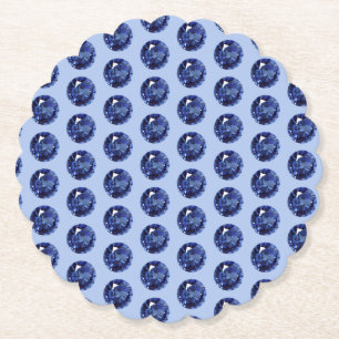 Dessous-de-verre En Papier Sapphire du 65e anniversaire