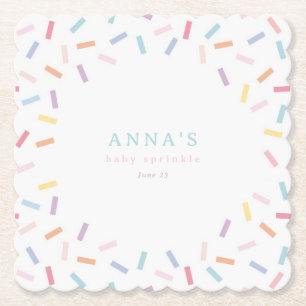 Dessous-de-verre En Papier Saupoudrer Bébé