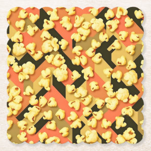 Dessous-de-verre En Papier Set de dessous de verre camouflage Popcorn Beurré
