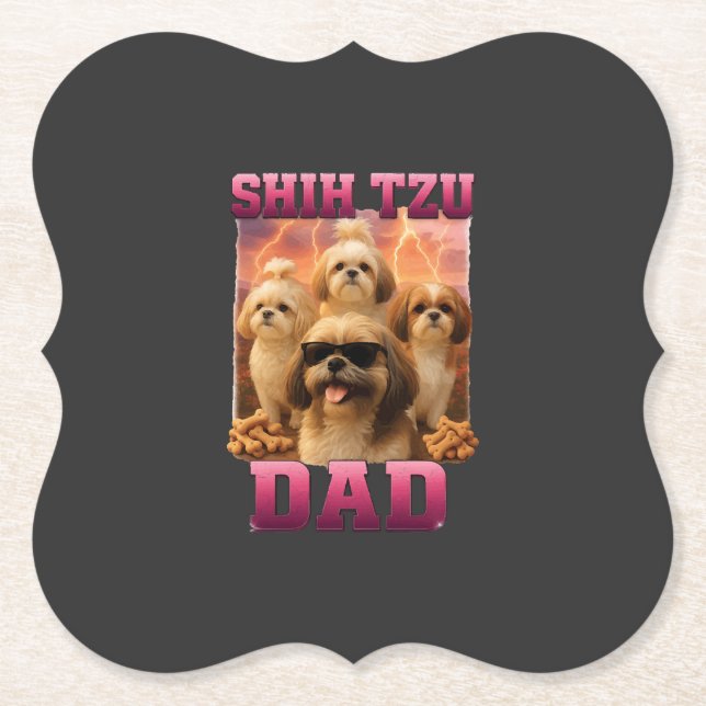 Dessous-de-verre En Papier Shih Tzu    (Devant)